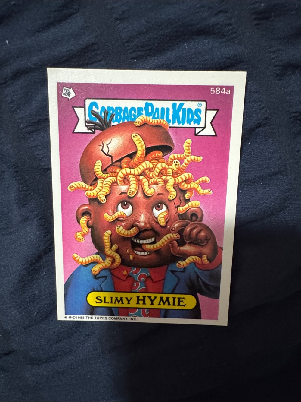 Garbage Pail Kids Slimy Hymie Trading Card - Pink